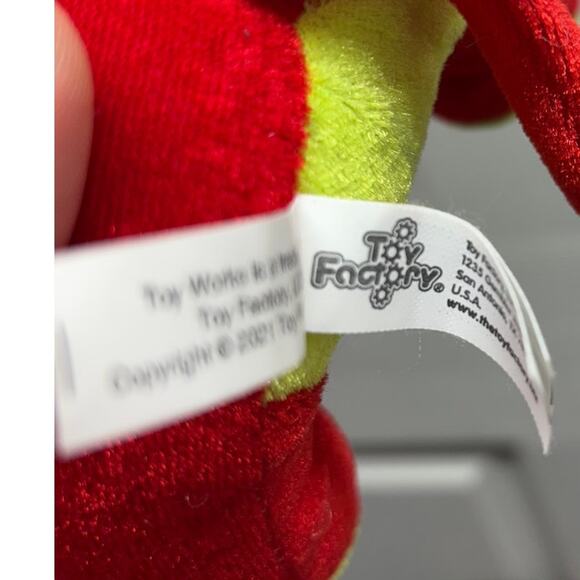 Toy Factory Toy Works Mouse Bright Red Yellow Plush Stuffed Animal 7" NWT - Picture 6 of 8